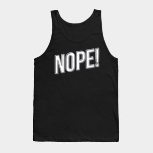 RETRO TYPOGRAPHY NOPE Tank Top